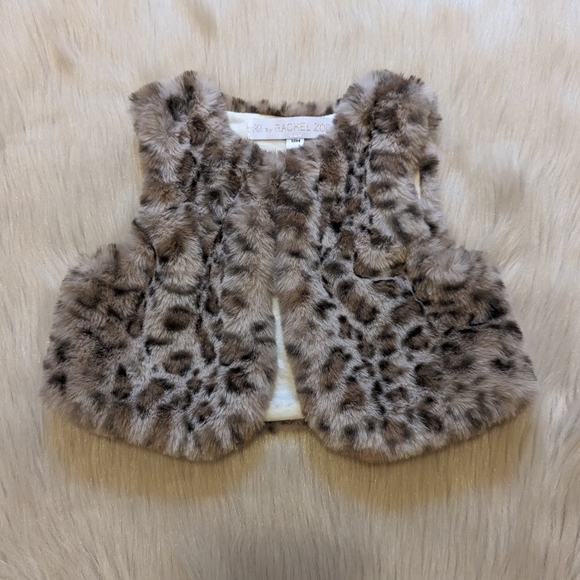RZ by Rachel Zoe soft leopard print vest size 18 M - Picture 1 of 7